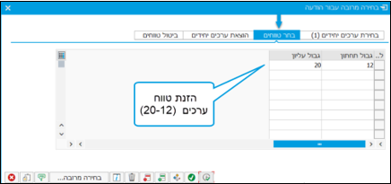 טווחים