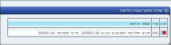 הודעת מערכת