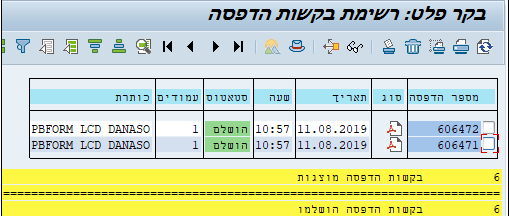 בקר פלט