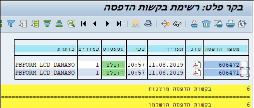 בקר פלט