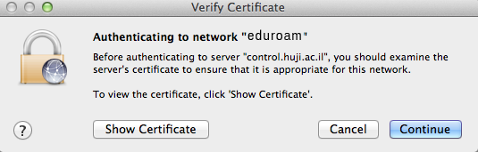 certification for eduroam
