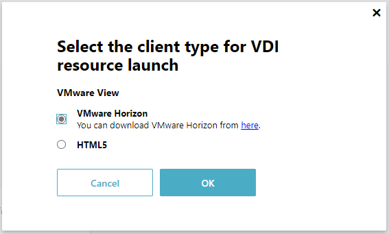 Rumba default open selection page