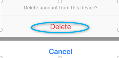 delete account