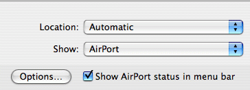 show airport status in menu bar