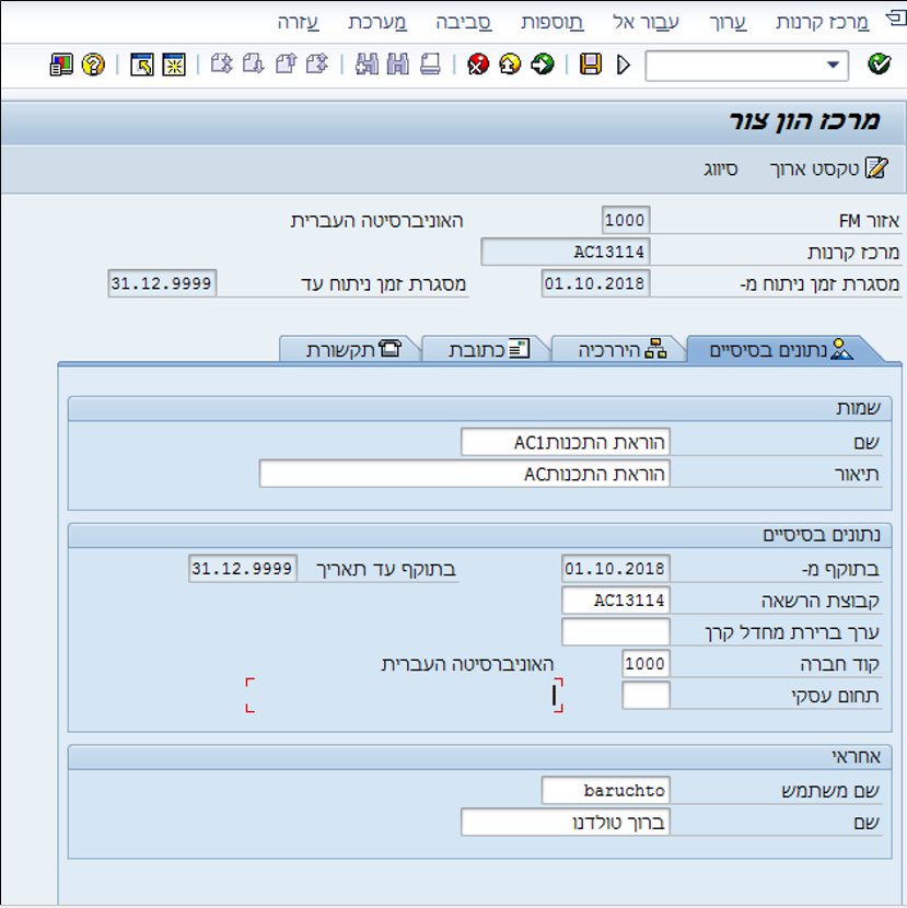 מרכז הון ייצור